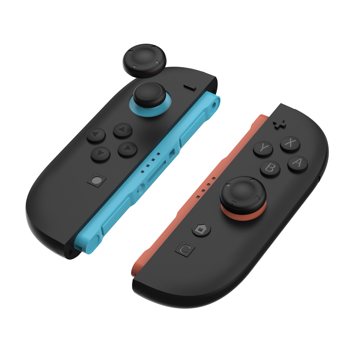 Joystick knappdeksel silikon Nintendo Switch 2 (6-pack) svart