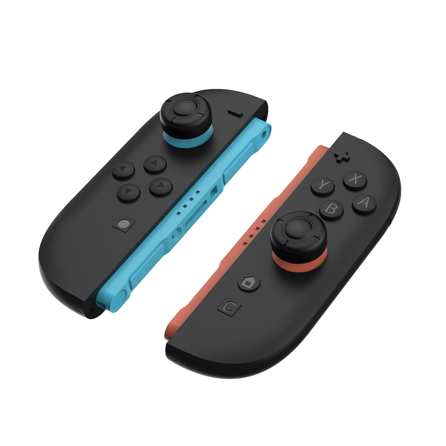 Joystick knappdeksel silikon Nintendo Switch 2 (6-pack) svart