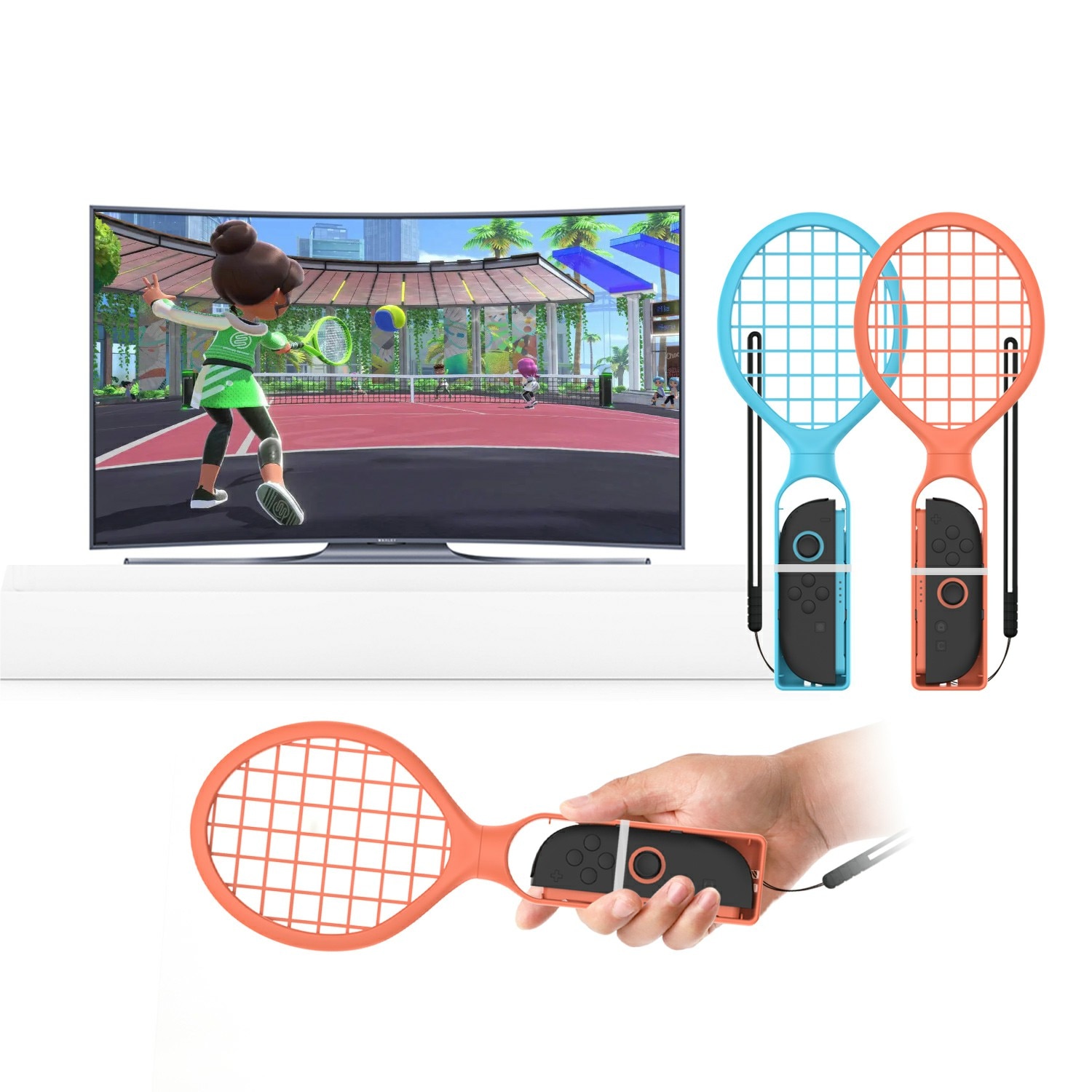 Racket til Joy-Con Nintendo Switch 2 Blå/Rød