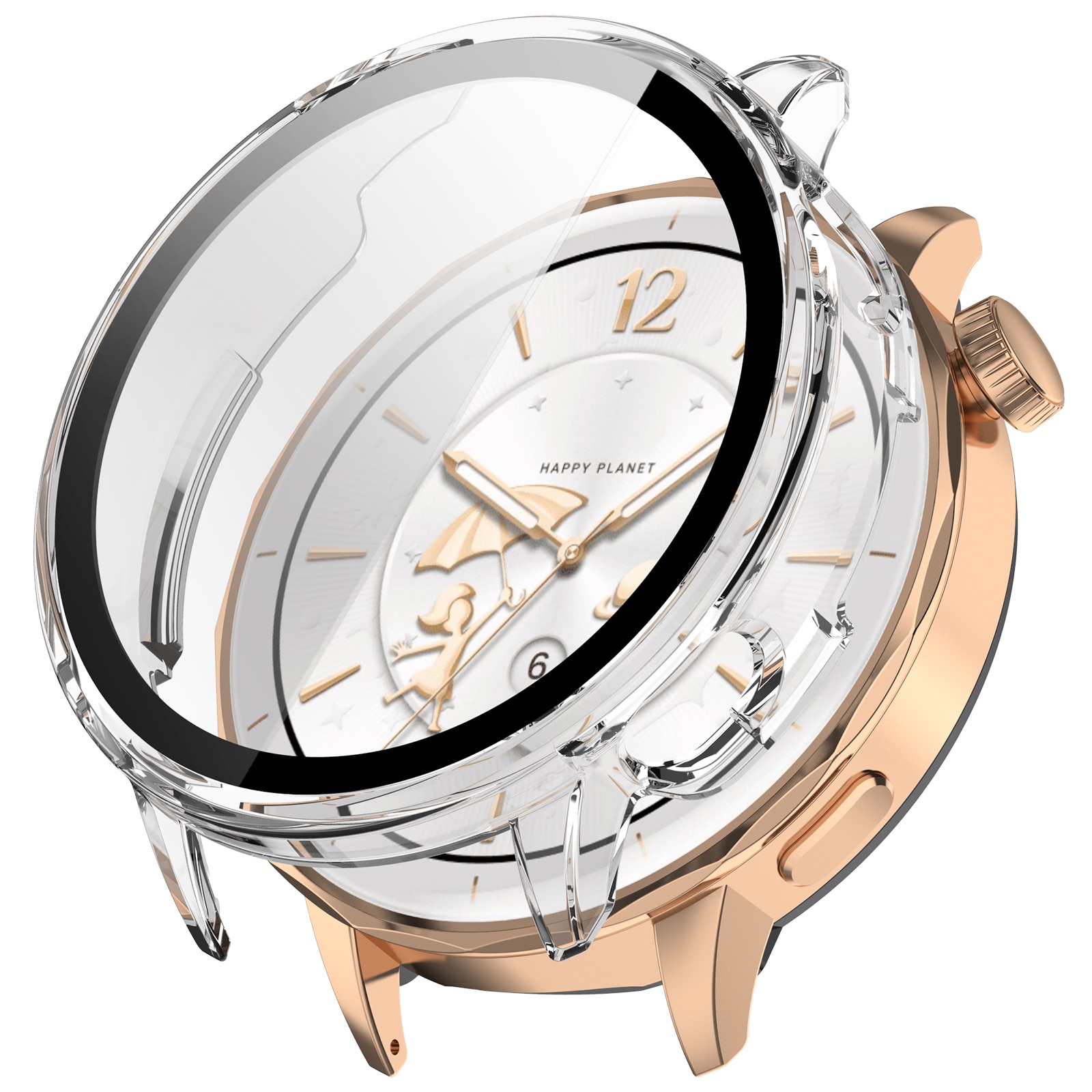 Full Cover Case  OnePlus Watch 3 43mm Gjennomsiktig