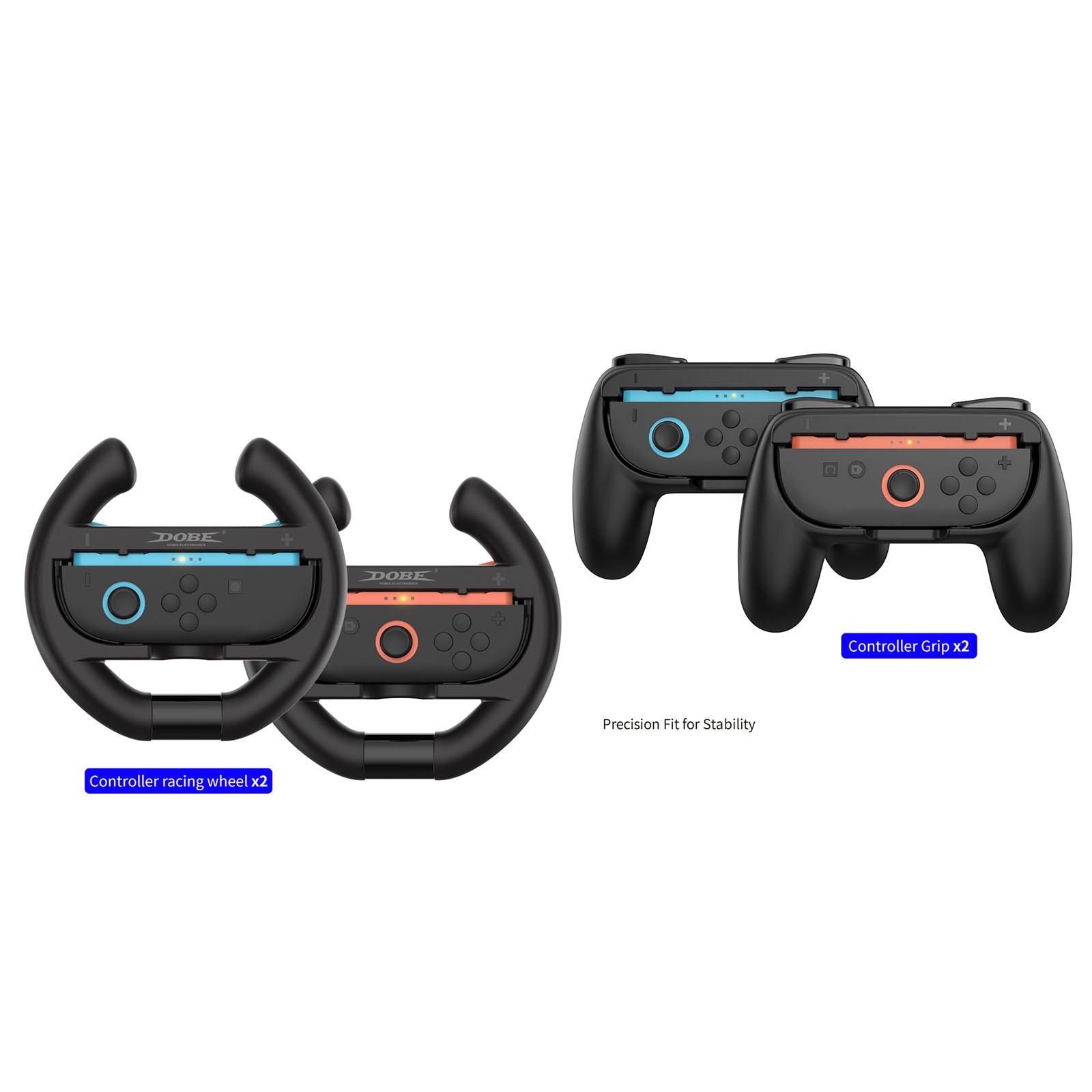 Ratt og Håndkontroller til Joy-Con Nintendo Switch 2 Svart
