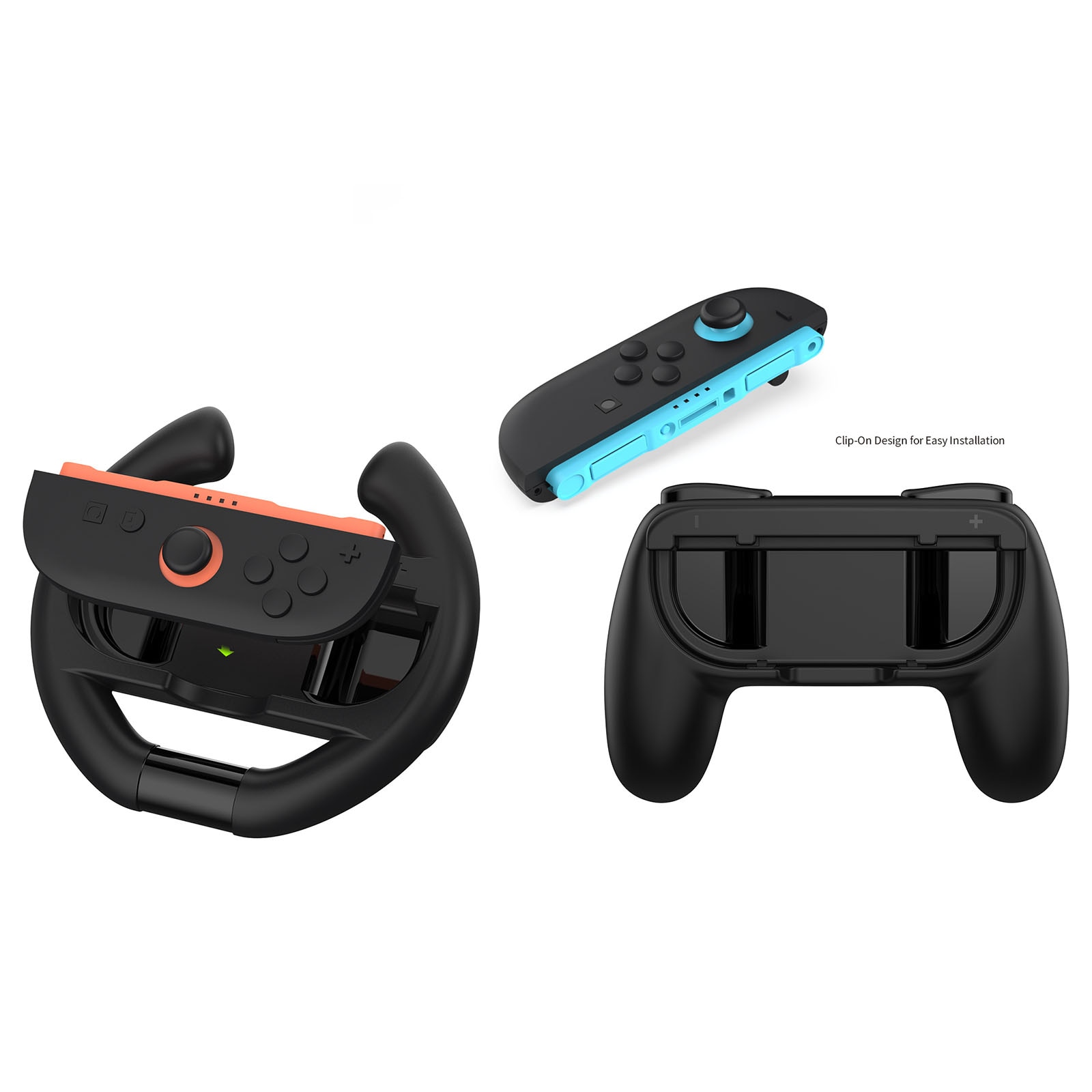 Ratt og Håndkontroller til Joy-Con Nintendo Switch 2 Svart