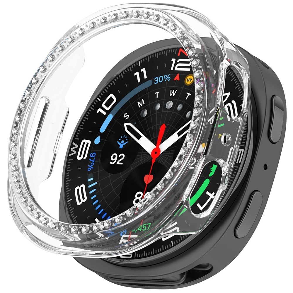 Samsung Galaxy Watch 8 40mm Rhinestone deksel Gjennomsiktig