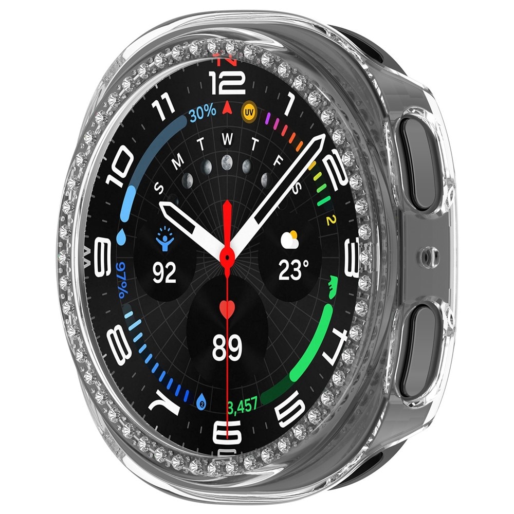 Samsung Galaxy Watch 8 40mm Rhinestone deksel Gjennomsiktig