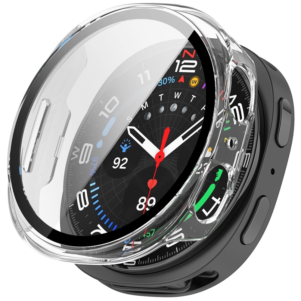 Full Cover Case Samsung Galaxy Watch 8 44mm Gjennomsiktig