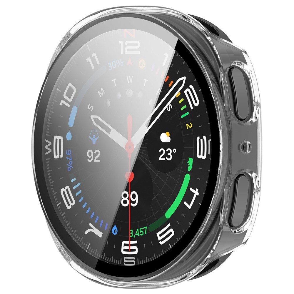 Full Cover Case Samsung Galaxy Watch 8 44mm Gjennomsiktig