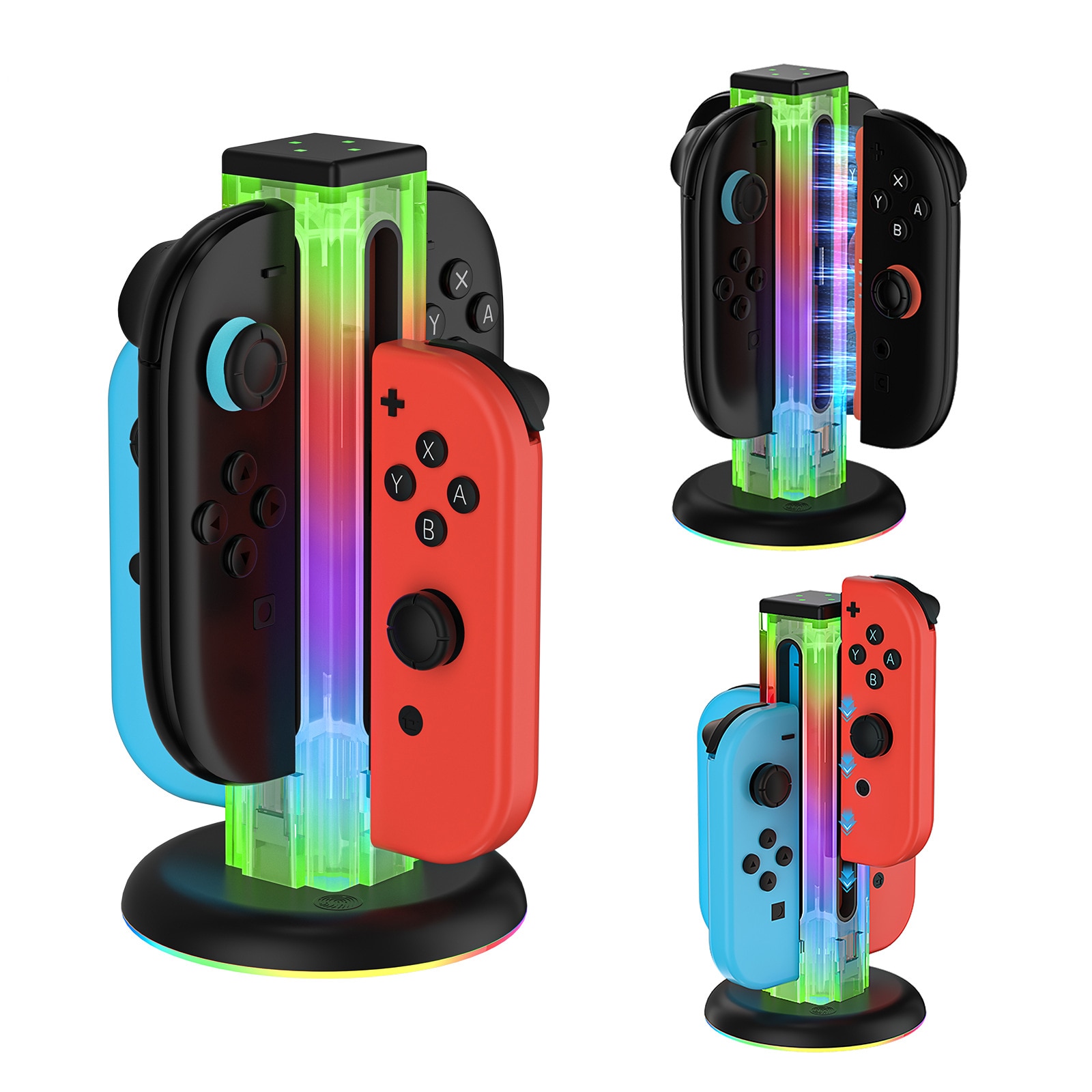 Joy-Con Ladestativ med RGB-belysning Nintendo Switch 2 Svart