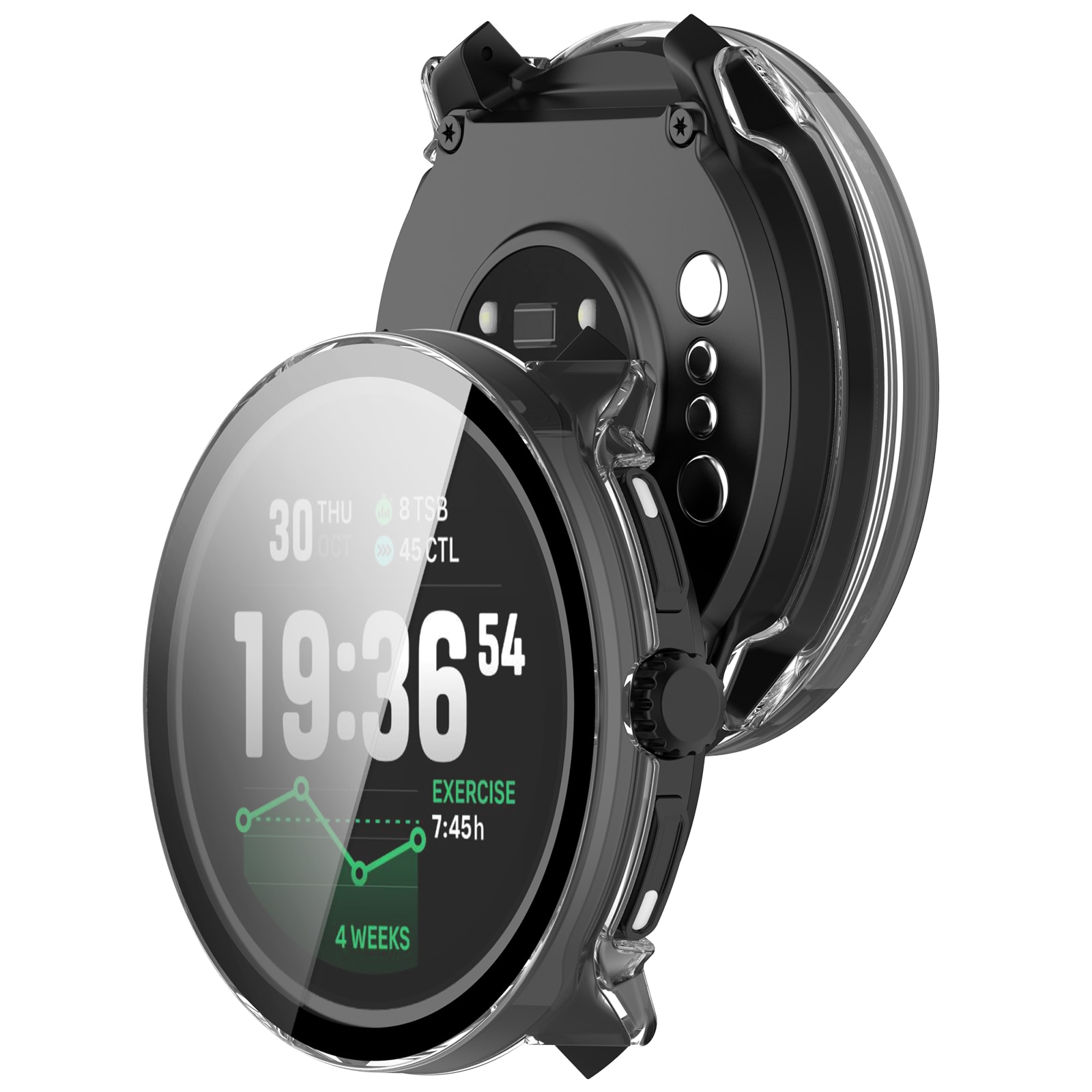 Full Cover Case Suunto Race 2 Gjennomsiktig