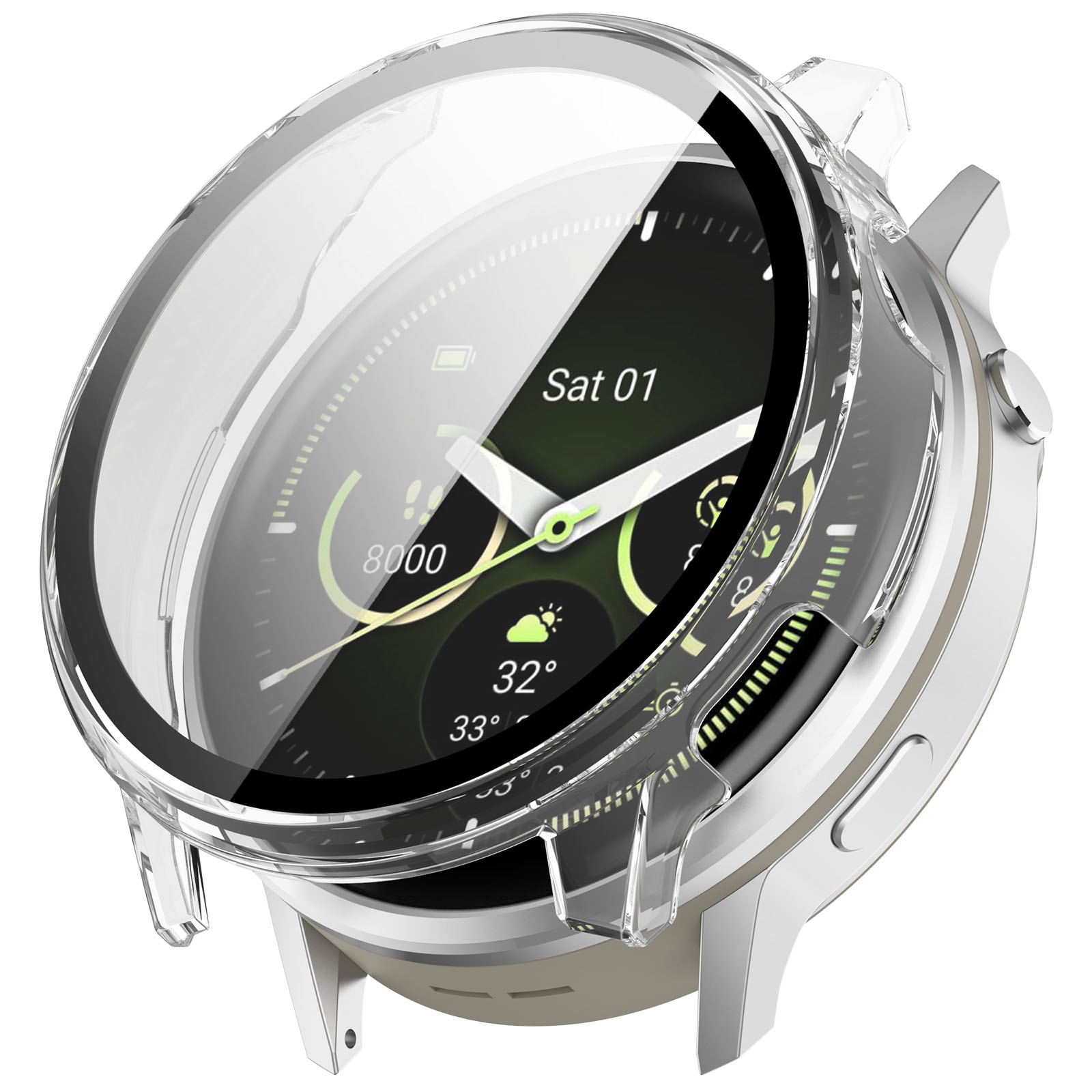 Full Cover Case Garmin Venu 4 45mm Gjennomsiktig