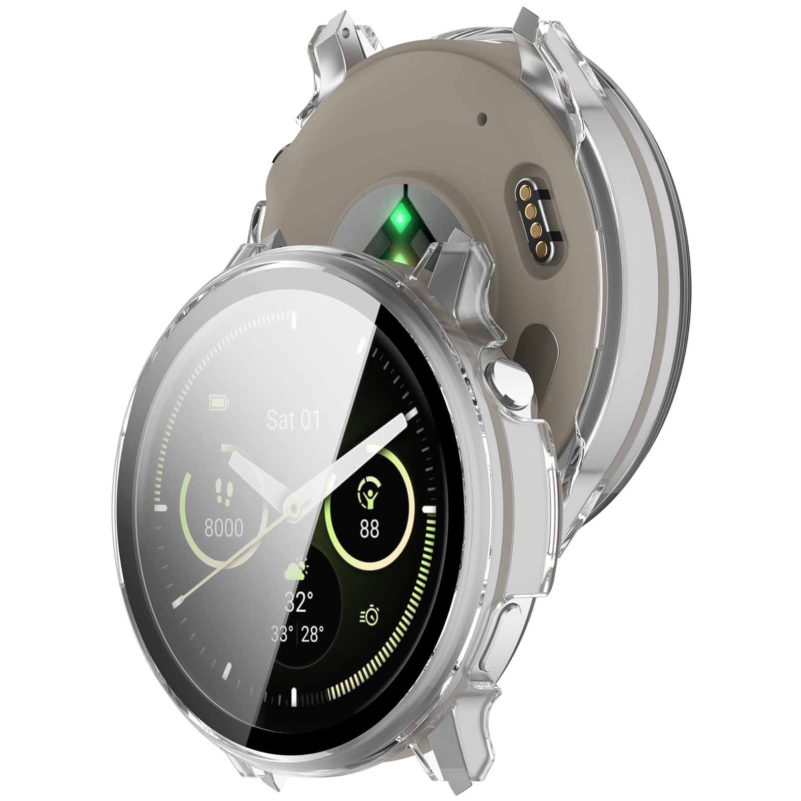 Full Cover Case Garmin Venu 4 45mm Gjennomsiktig