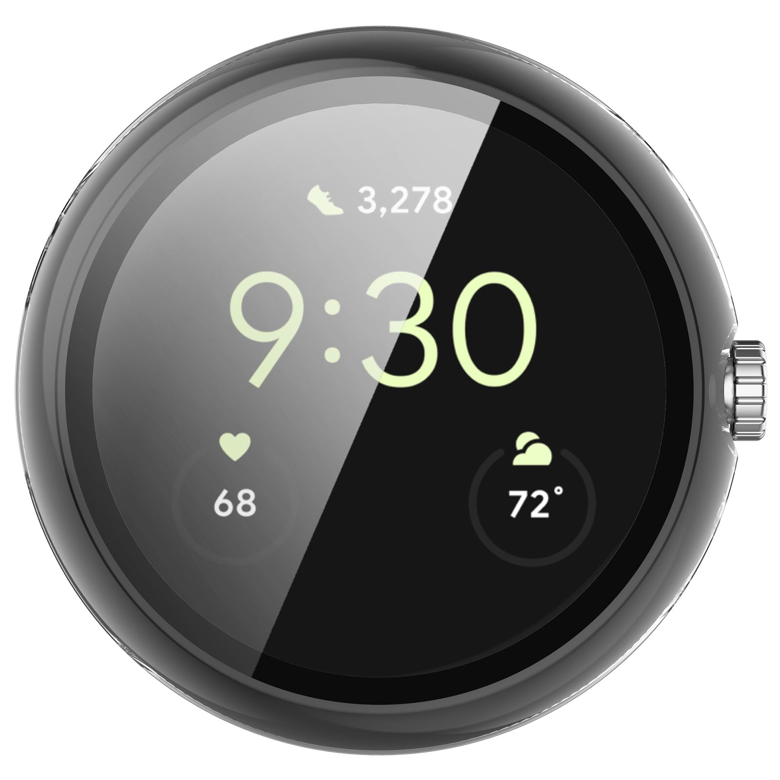 Full Cover Case Google Pixel Watch 4 45mm Gjennomsiktig