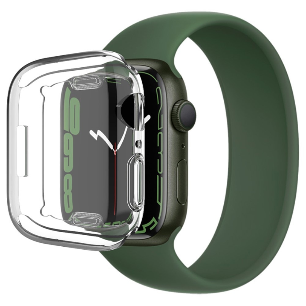 TPU Deksel Apple Watch 41mm Series 7 Crystal Clear