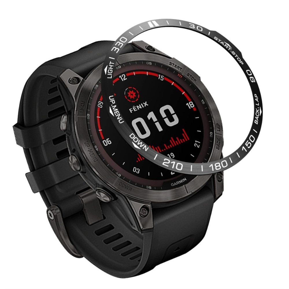 Ramme Garmin Fenix 7X svart