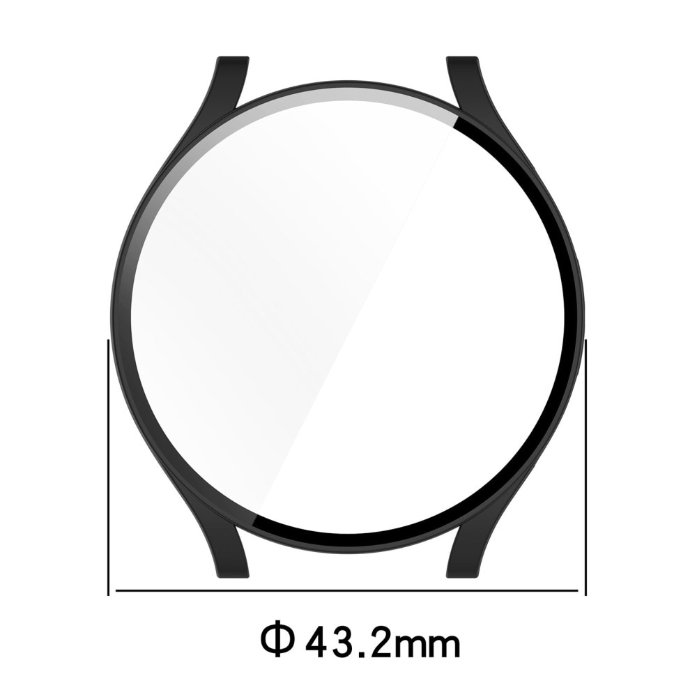 Full Cover Deksel Samsung Galaxy Watch 6 40mm gjennomsiktig