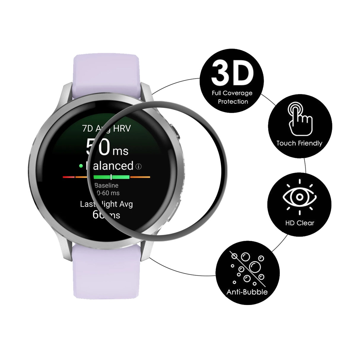 Garmin Venu 4 41mm Plexiglass Skjermbeskytter