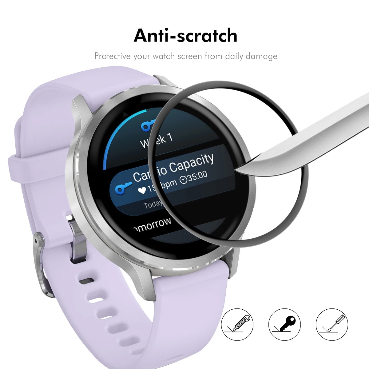 Garmin Venu 4 41mm Plexiglass Skjermbeskytter