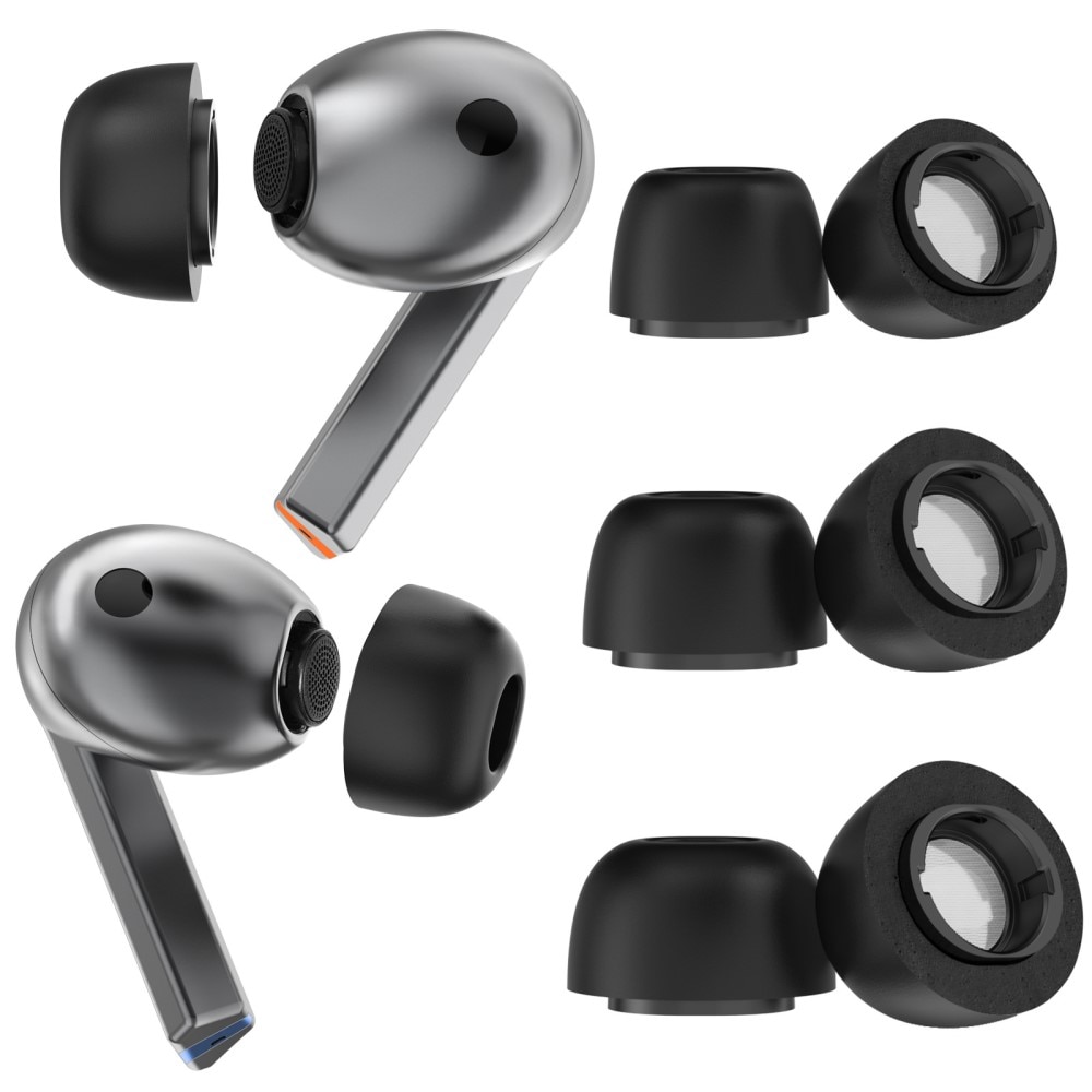 Memory Foam Ear Tips (3-pack) Samsung Galaxy Buds 3 Pro svart
