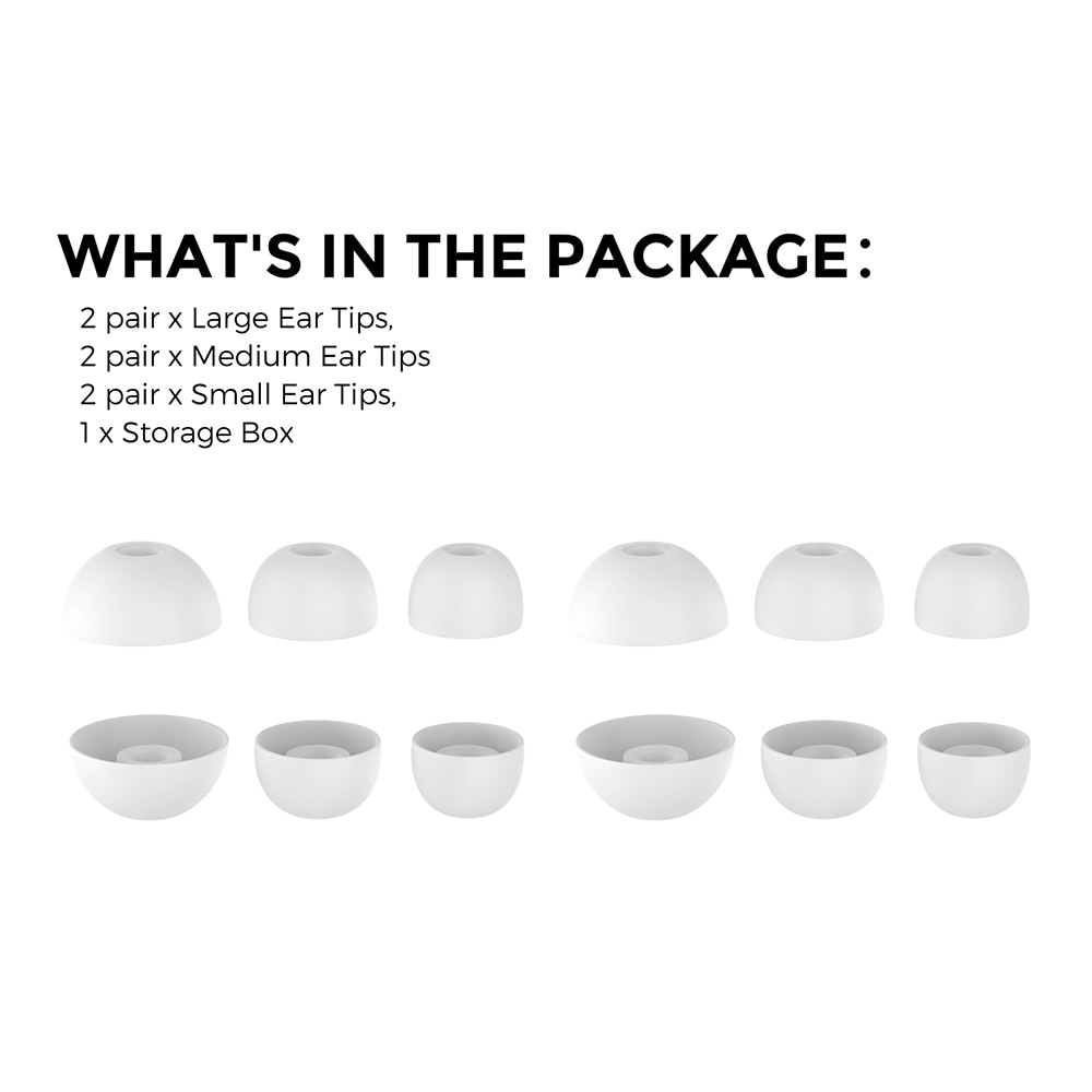 Ear Tips (3-pack) Beats Studio Buds Plus Hvit