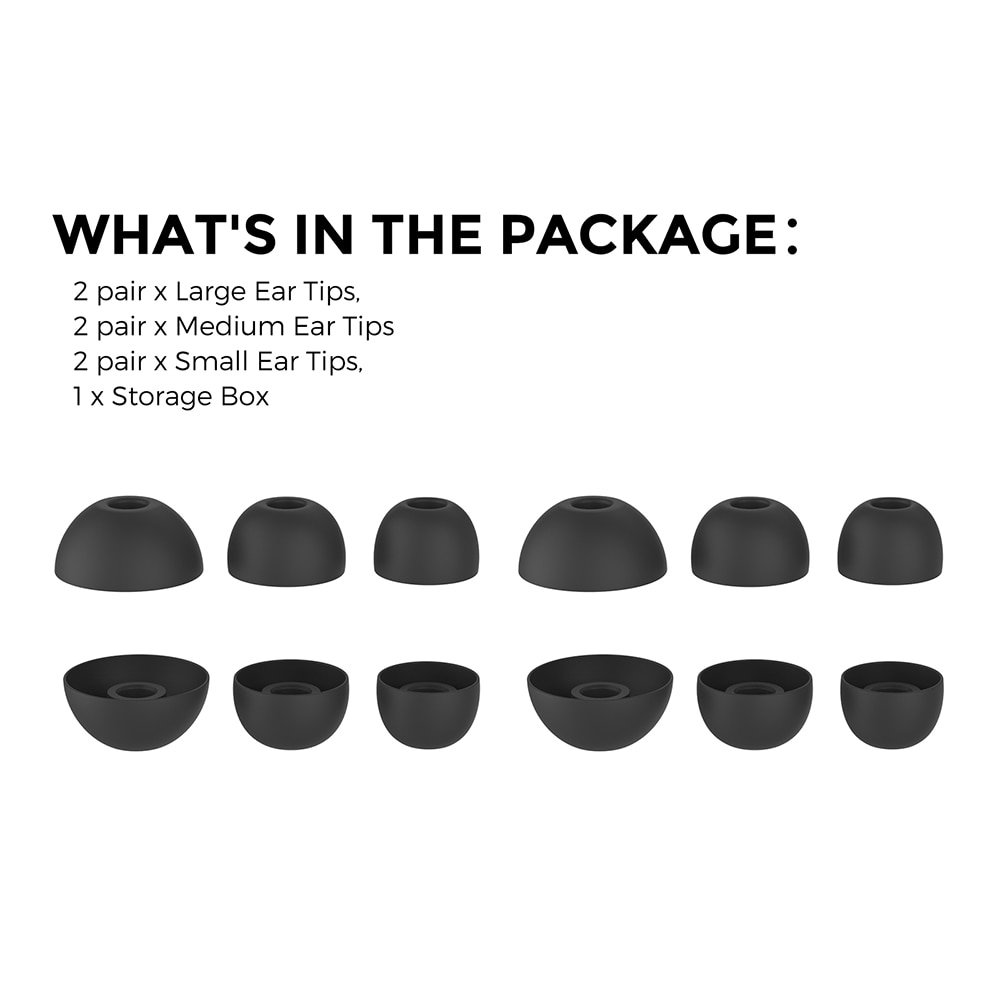 Ear Tips (3-pack) Beats Studio Buds Plus Svart