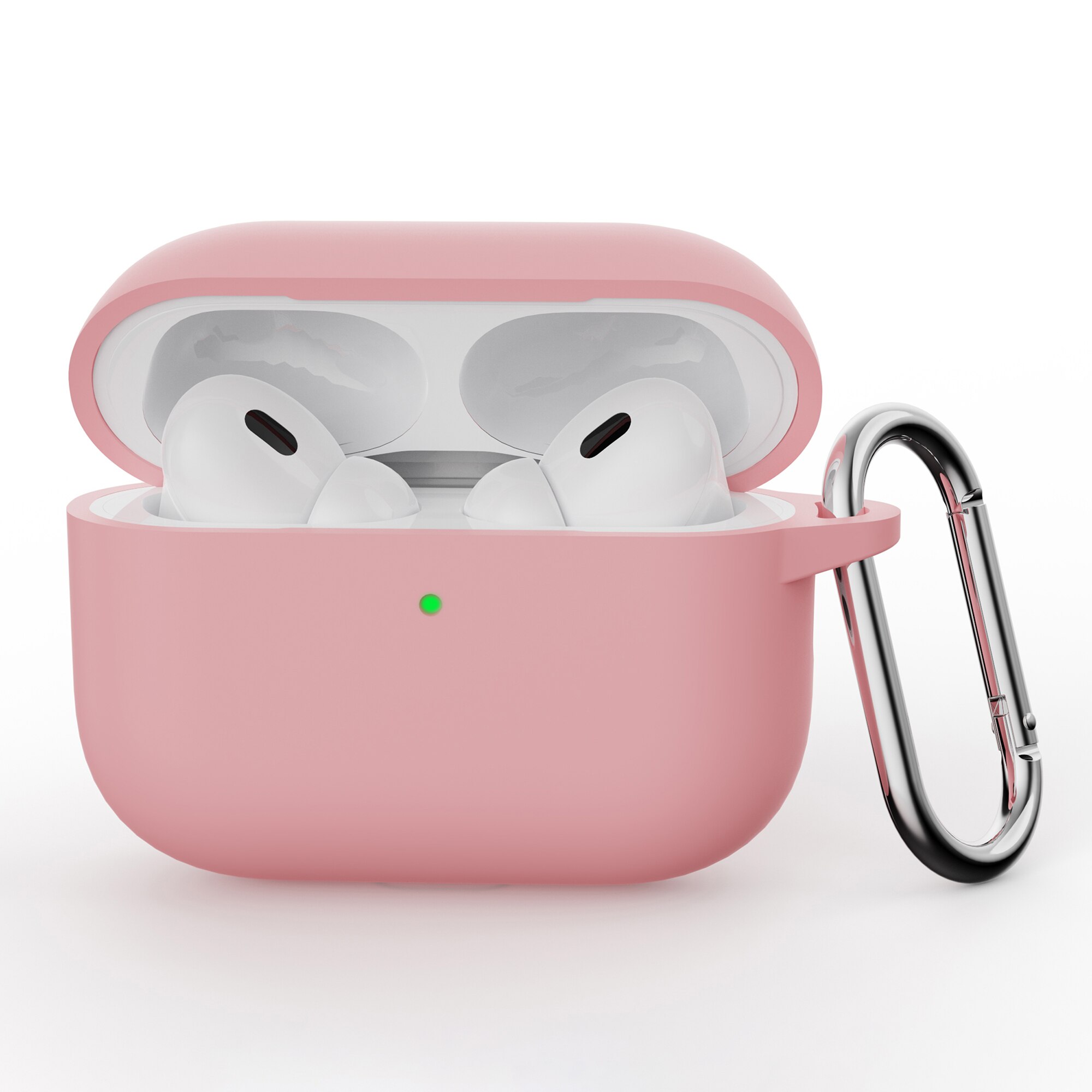 Silikondeksel med karabinkrok Apple AirPods Pro 3 Rosa