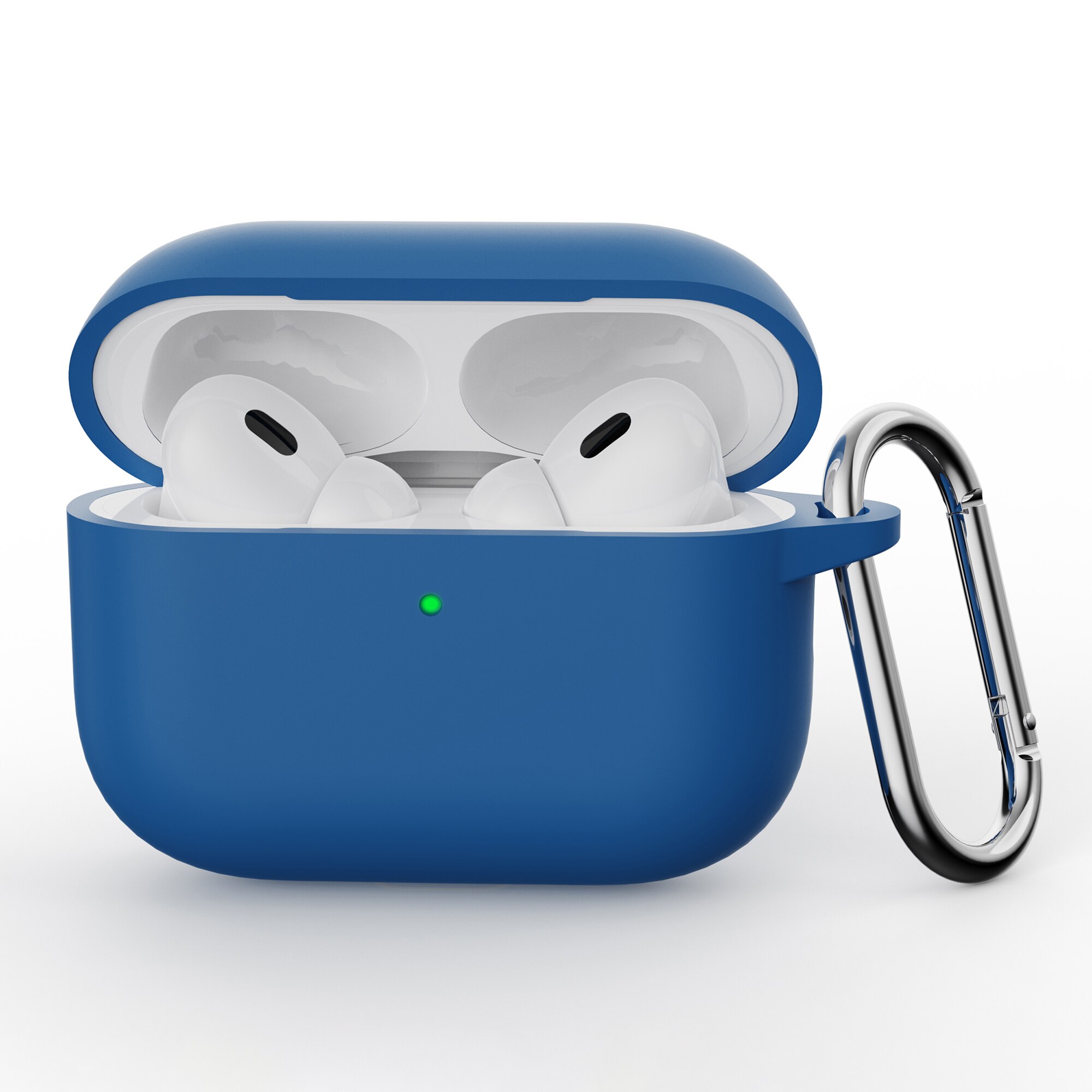 Silikondeksel med karabinkrok Apple AirPods Pro 3 Mørke blå