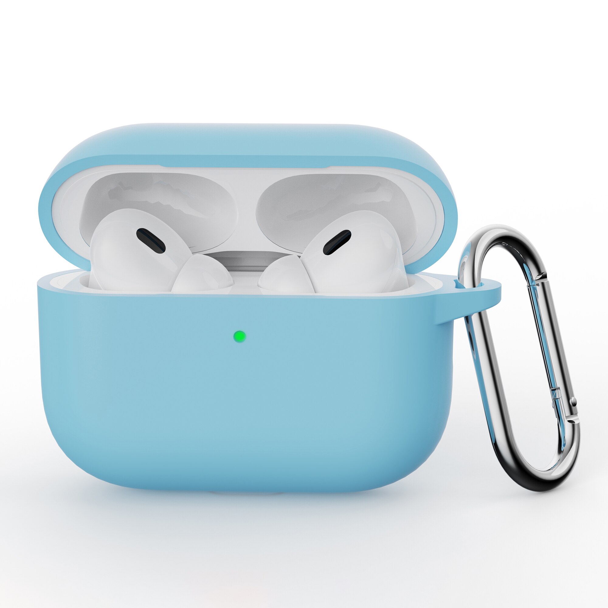 Silikondeksel med karabinkrok Apple AirPods Pro 3 Blå