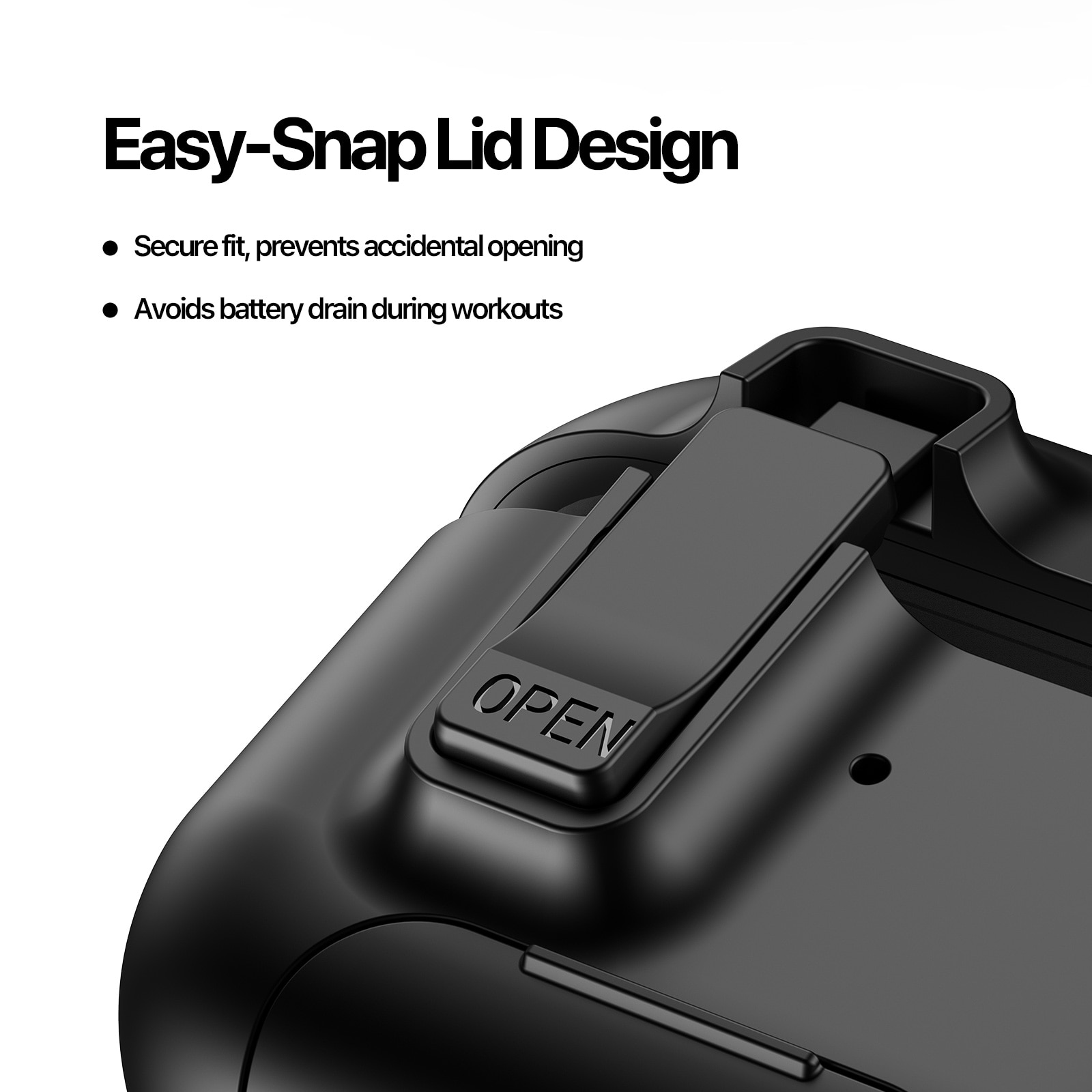 PECQ Series Deksel Apple AirPods Pro 3 Svart