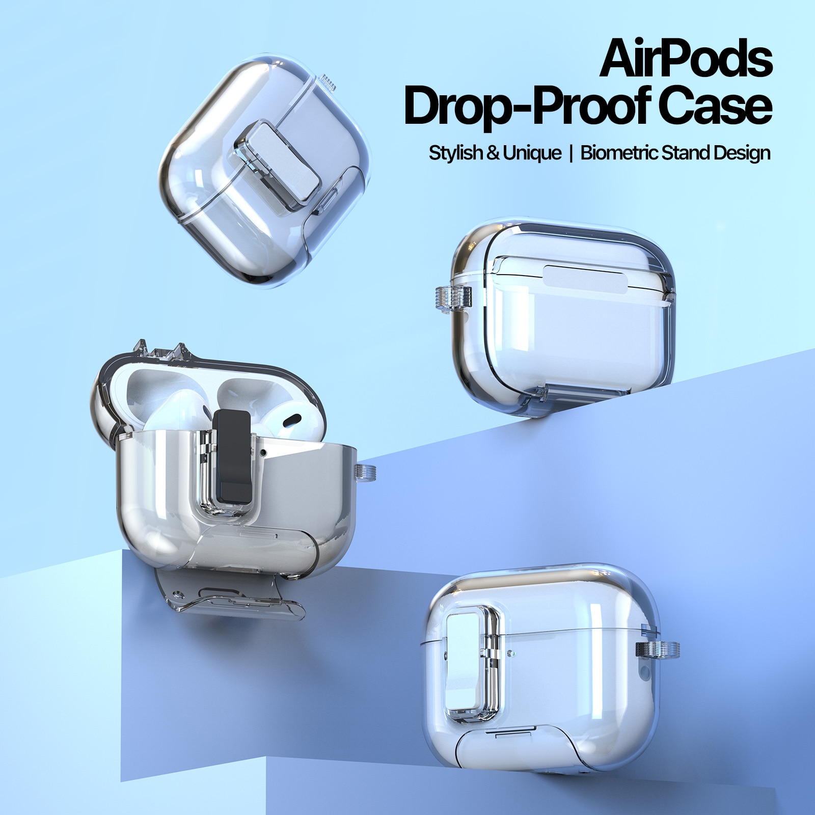PECQ Series Deksel Apple AirPods Pro 3 Gjennomsiktig