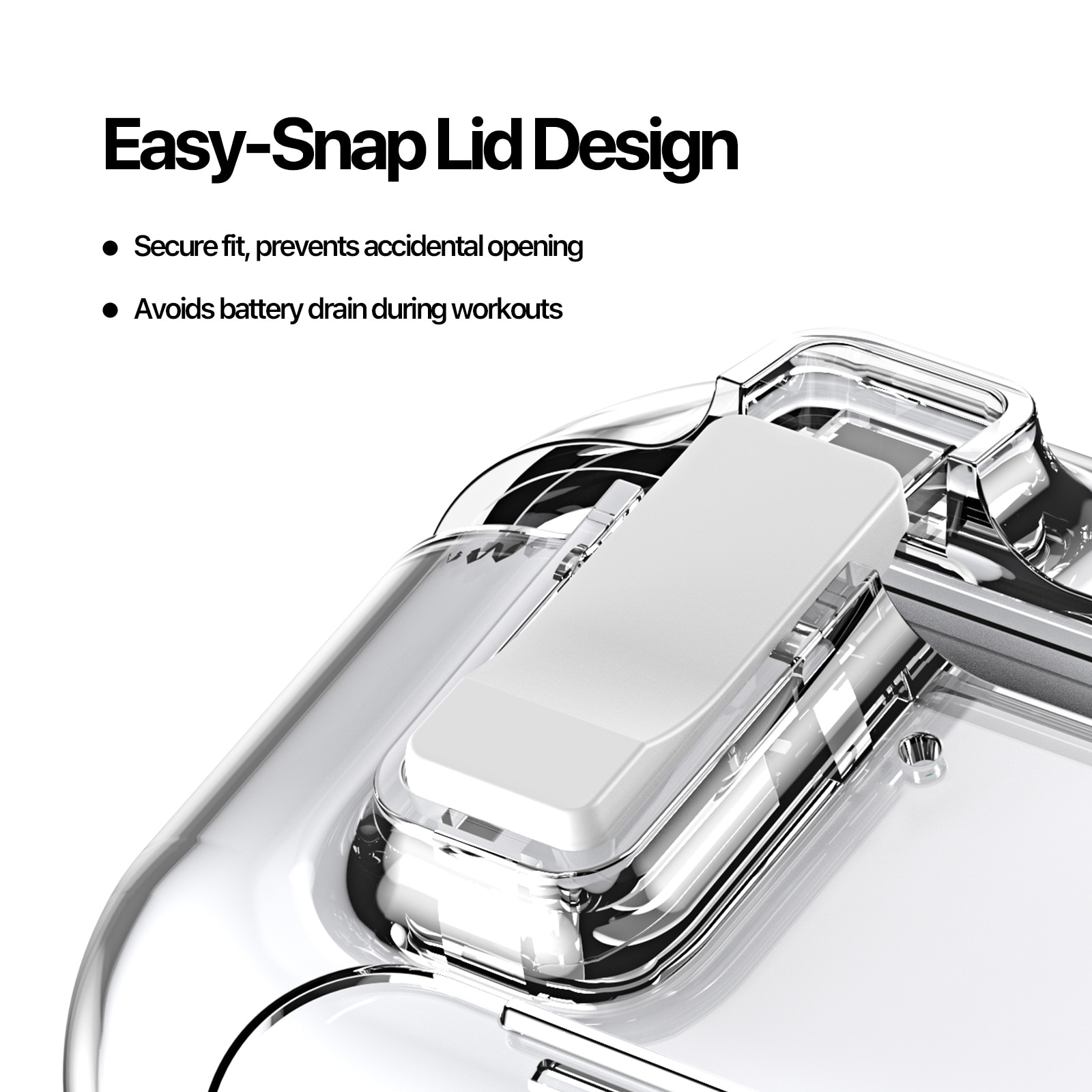 PECQ Series Deksel Apple AirPods Pro 3 Gjennomsiktig