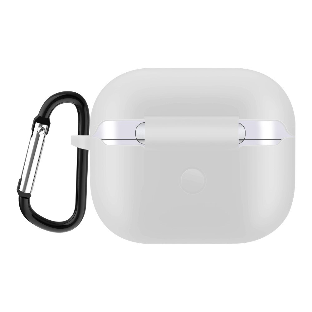 Silikondeksel med karabinkrok Apple AirPods 3 hvit