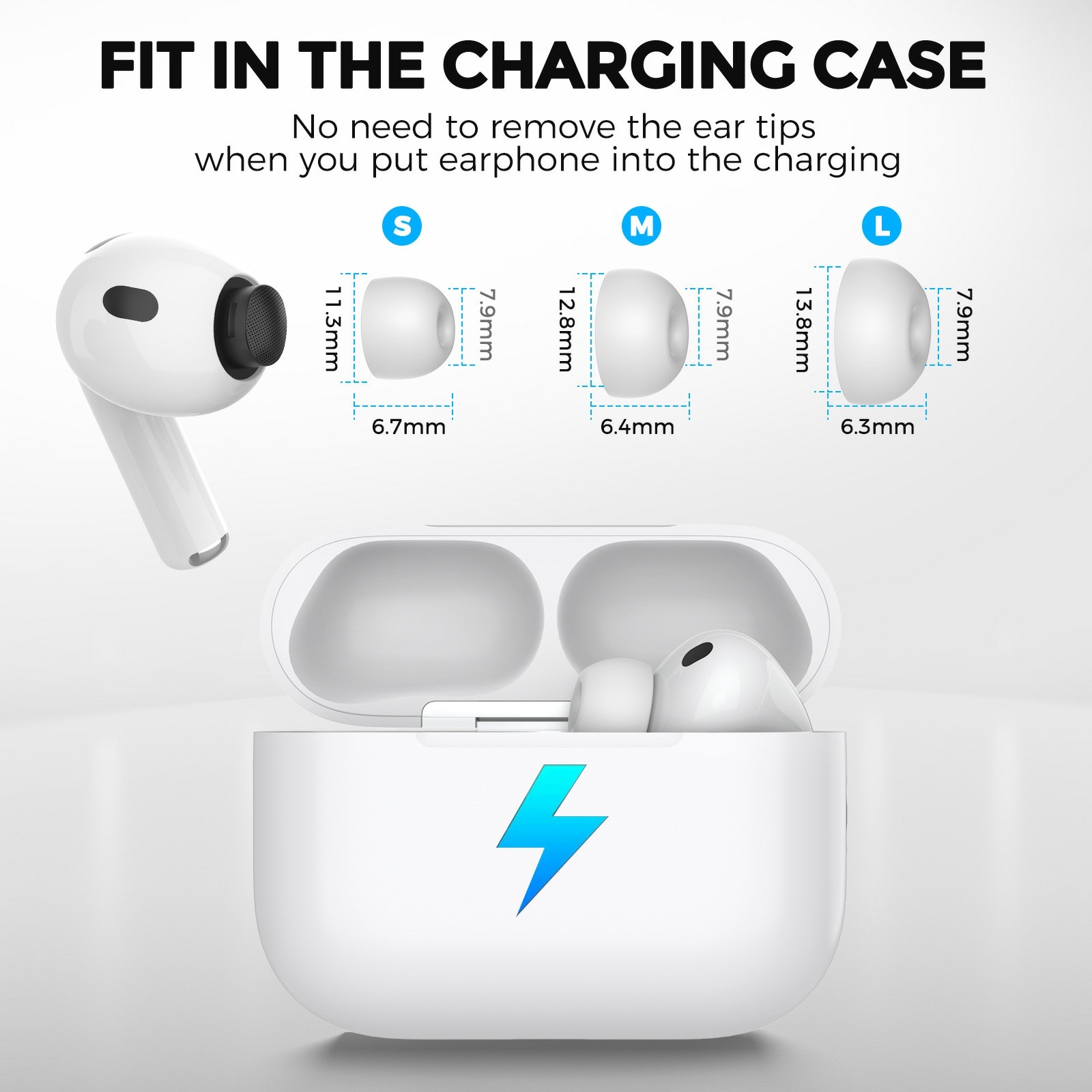 Ear Tips Apple AirPods Pro 3 Hvit (Small)