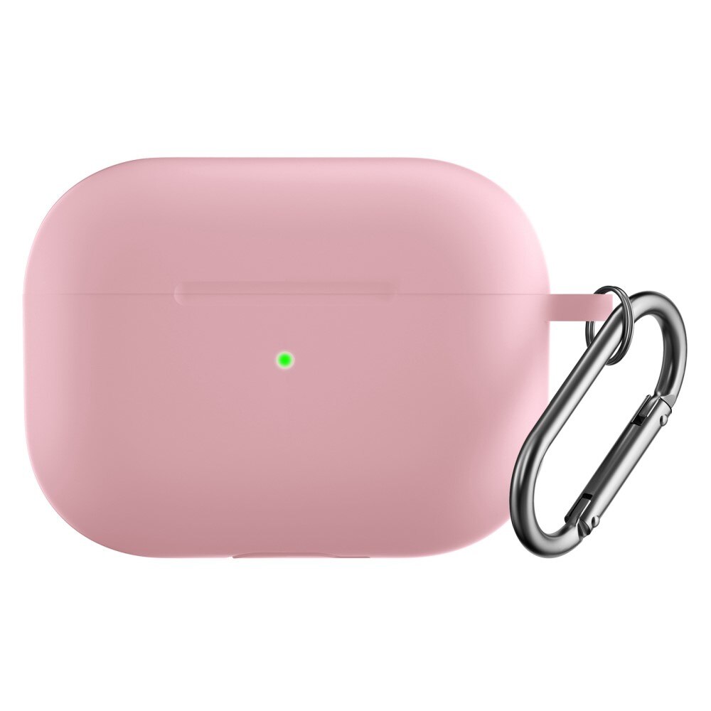 Silikondeksel med karabinkrok Apple AirPods Pro 2 rosa