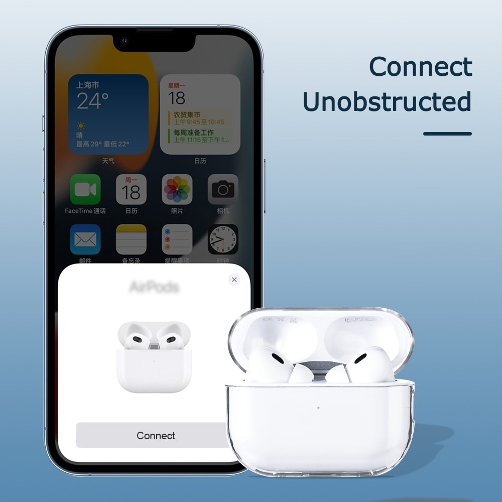 AirPods Pro 2 deksel transparent