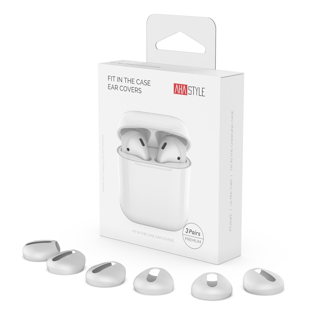 Earpads Silikon (3-pack) Apple AirPods hvit