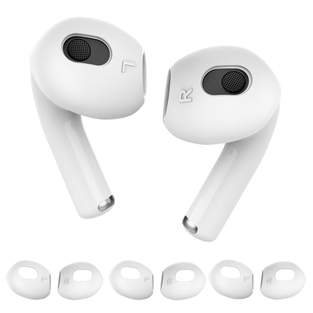 Earpads Silikon (3-pack) Apple AirPods 3 hvit