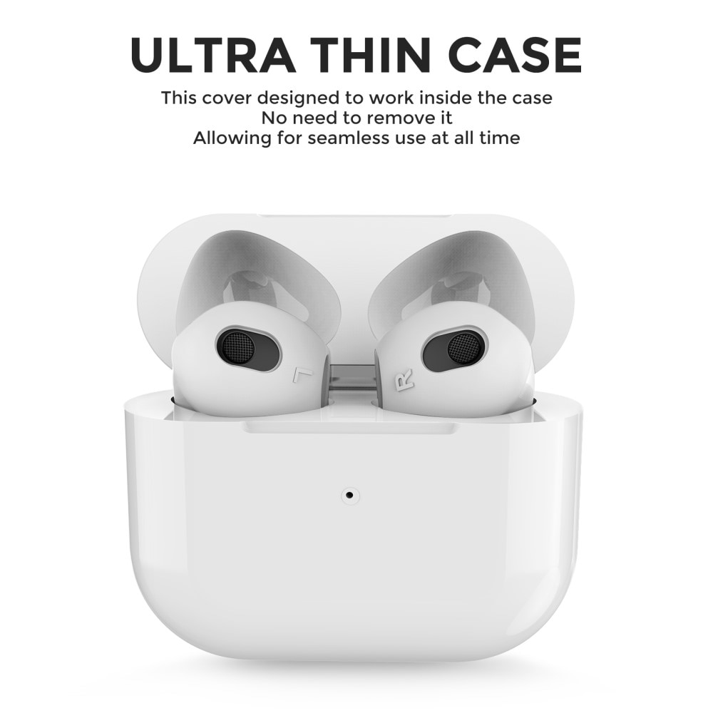 Earpads Silikon (3-pack) Apple AirPods 3 hvit