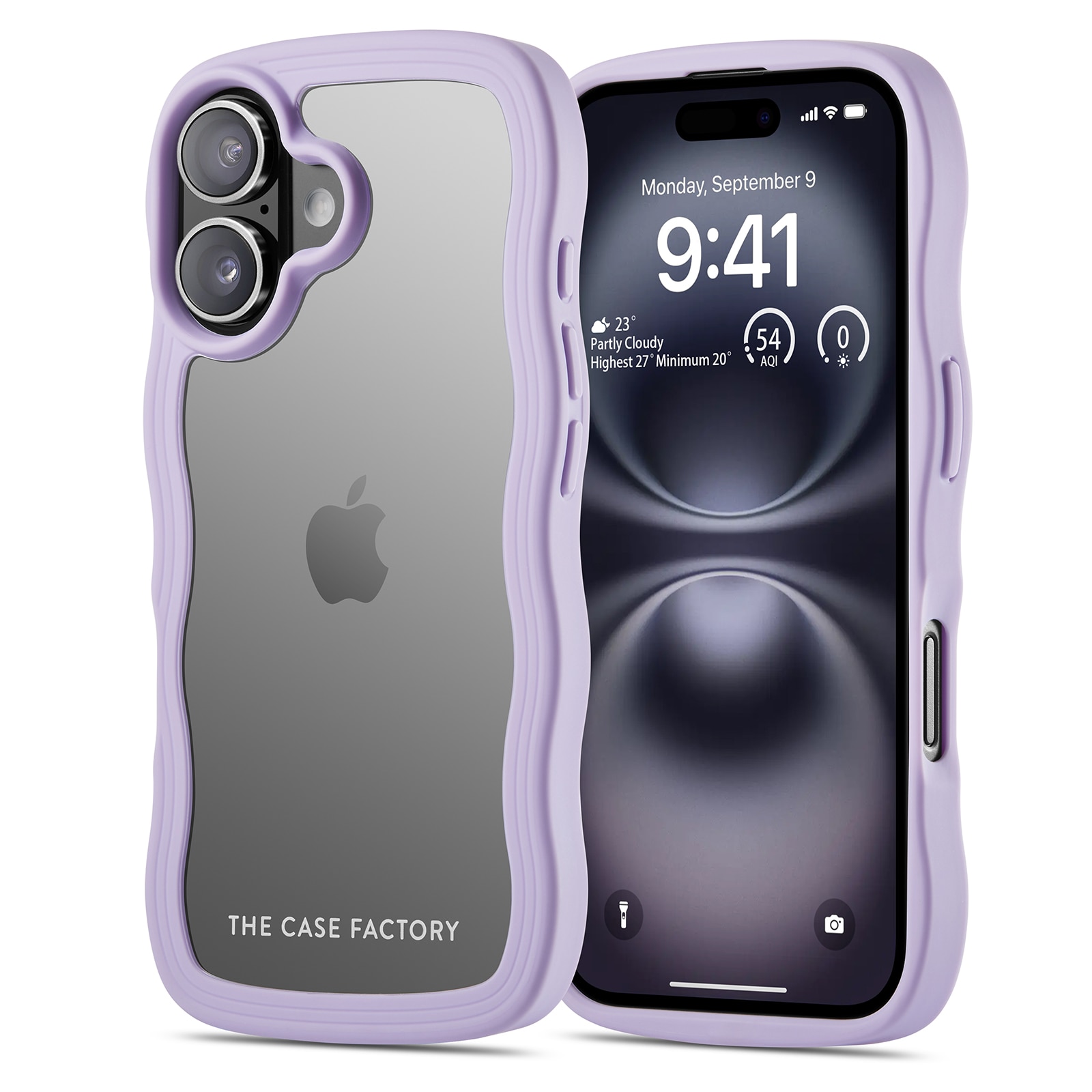 The Wave Case iPhone 16 Lilla