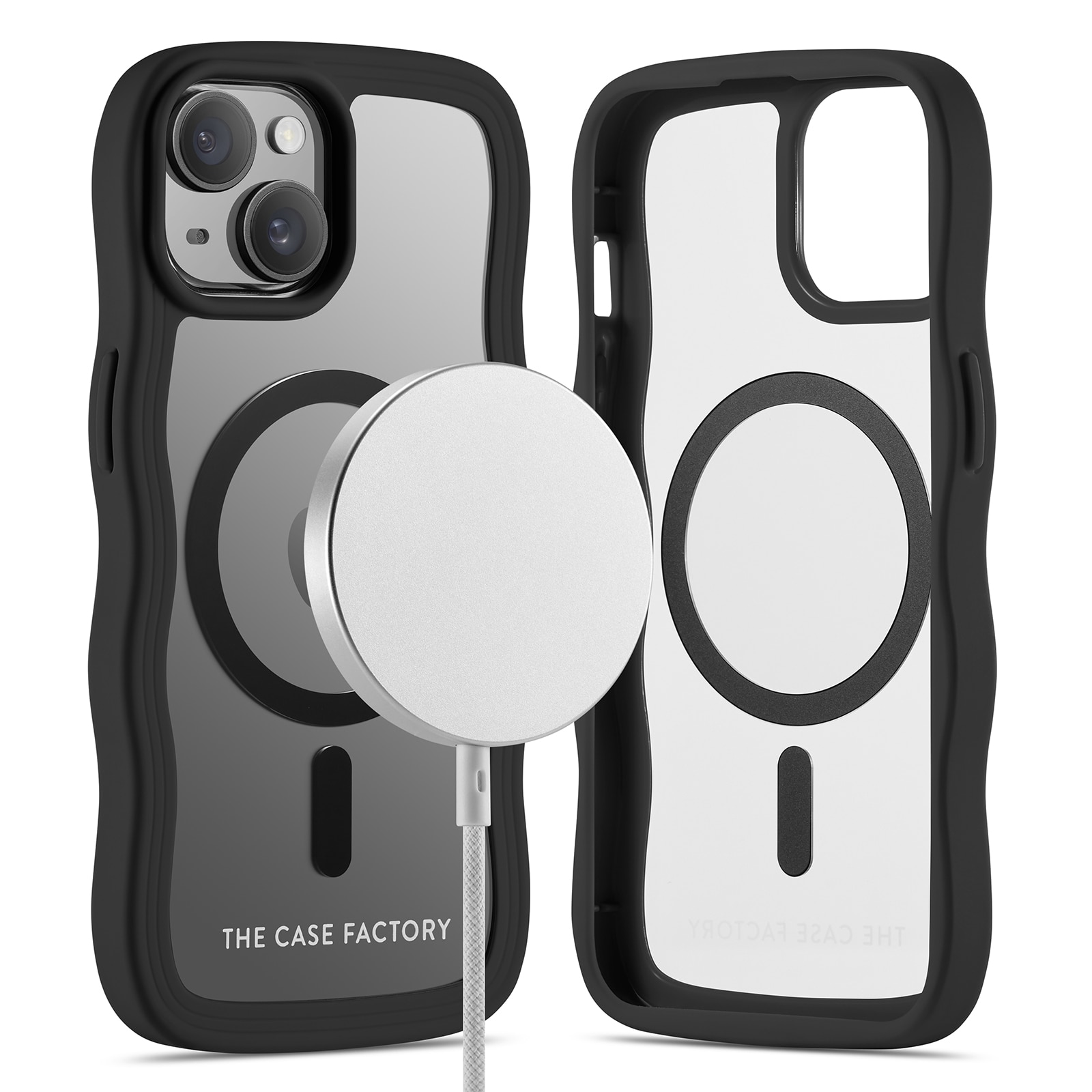 The Wave Mag Case iPhone 15 Svart