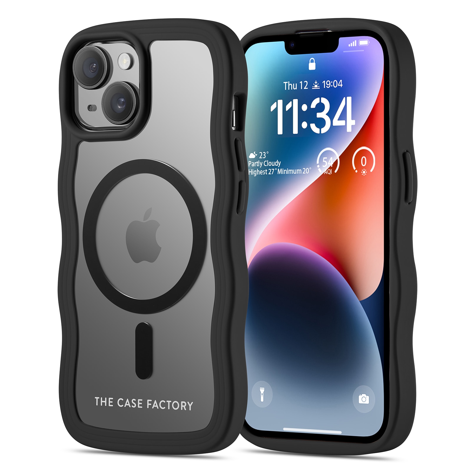 The Wave Mag Case iPhone 15 Svart