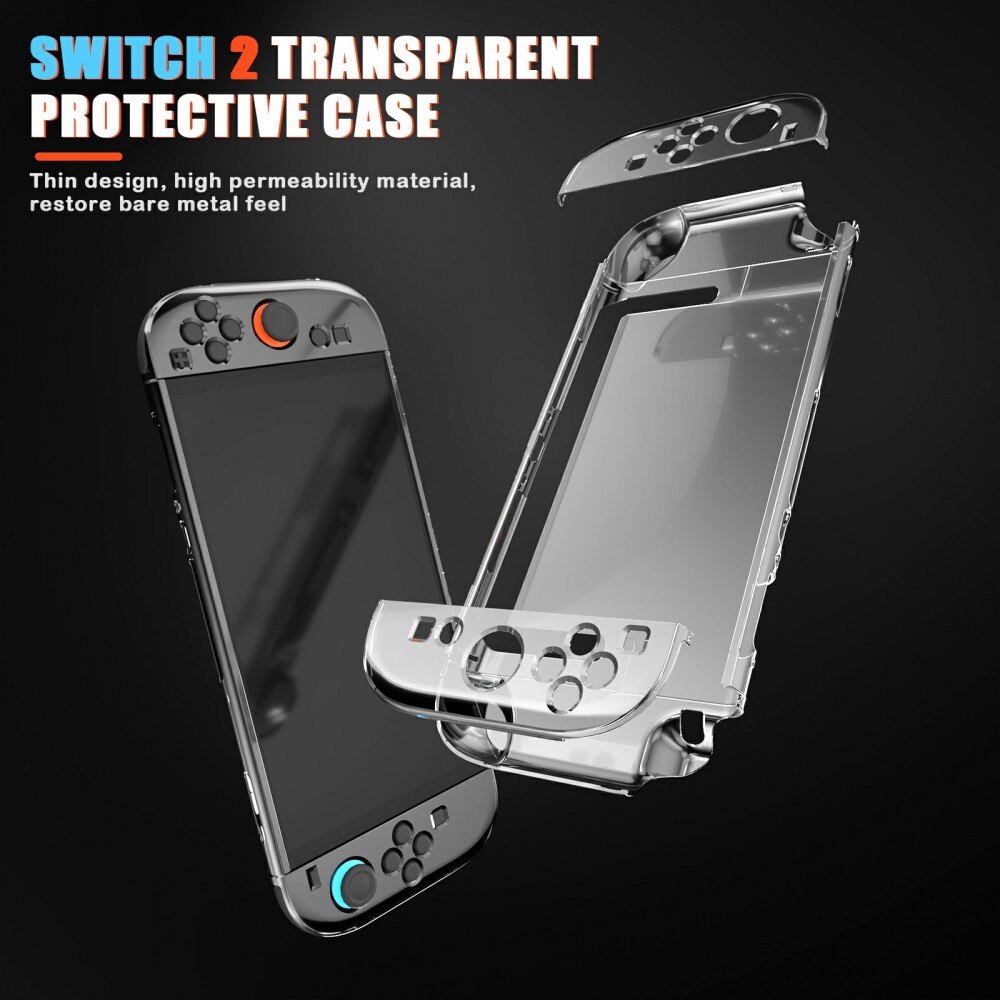 Deksel Nintendo Switch 2 gjennomsiktig