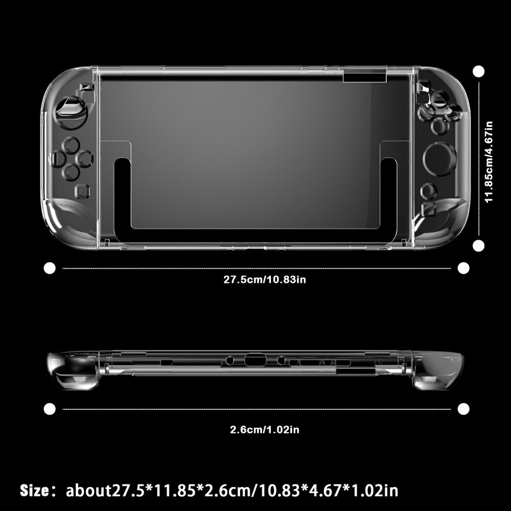 Deksel Nintendo Switch 2 gjennomsiktig