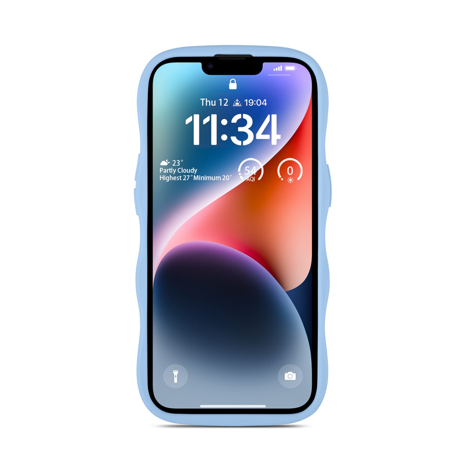 The Wave Case iPhone 15 Blå