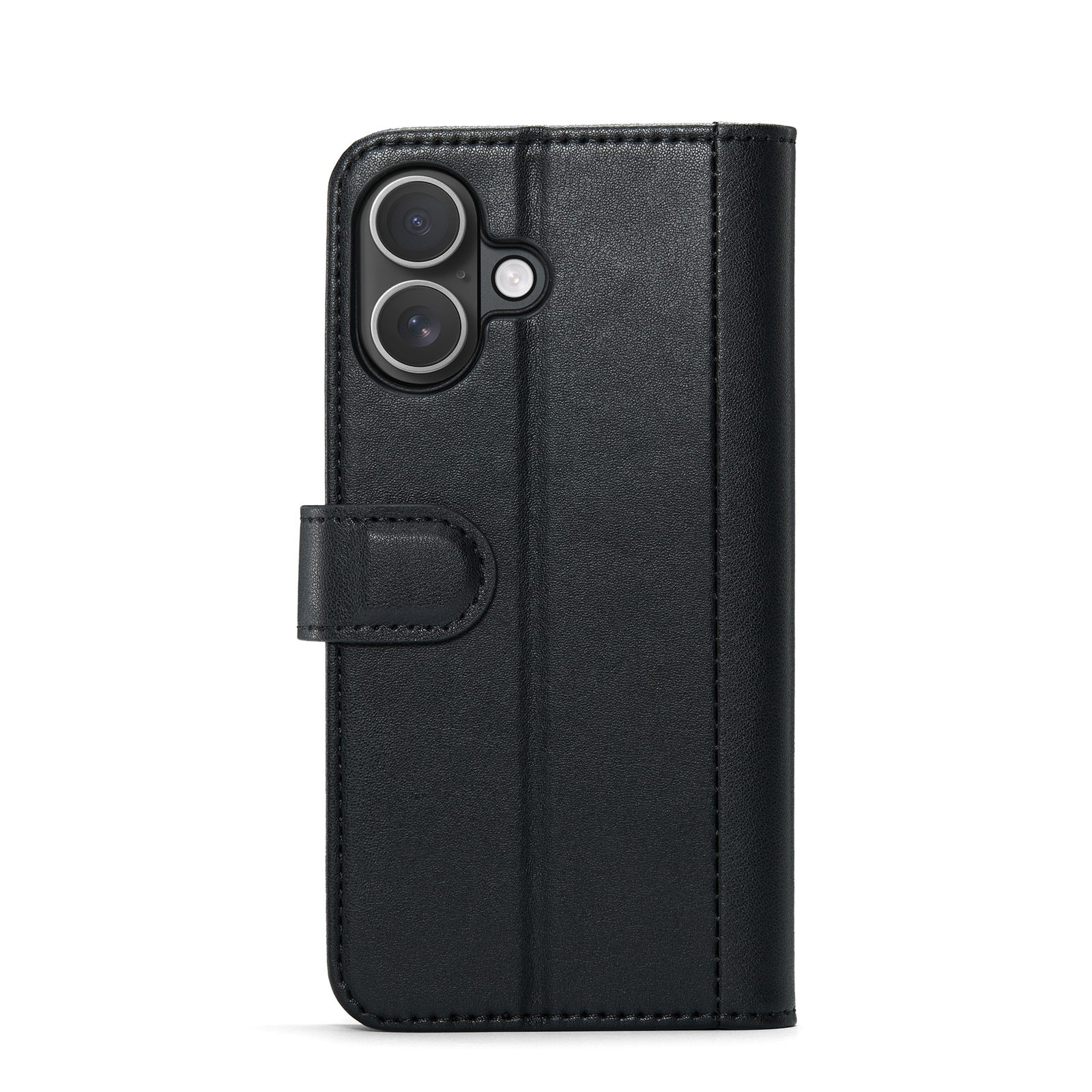 Ekte Lærveske iPhone 17 Svart