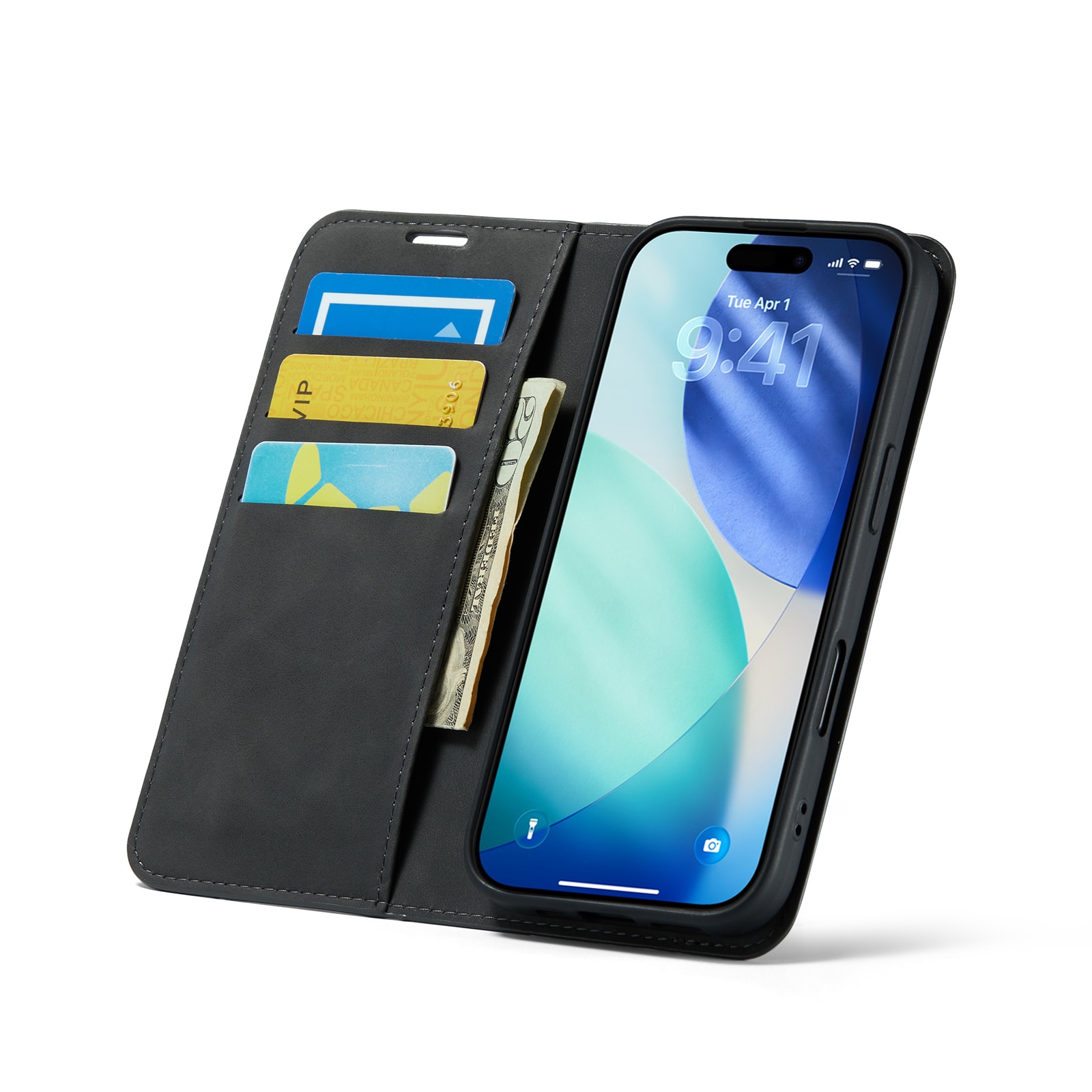 iPhone 17 Slim Mobilveske Svart