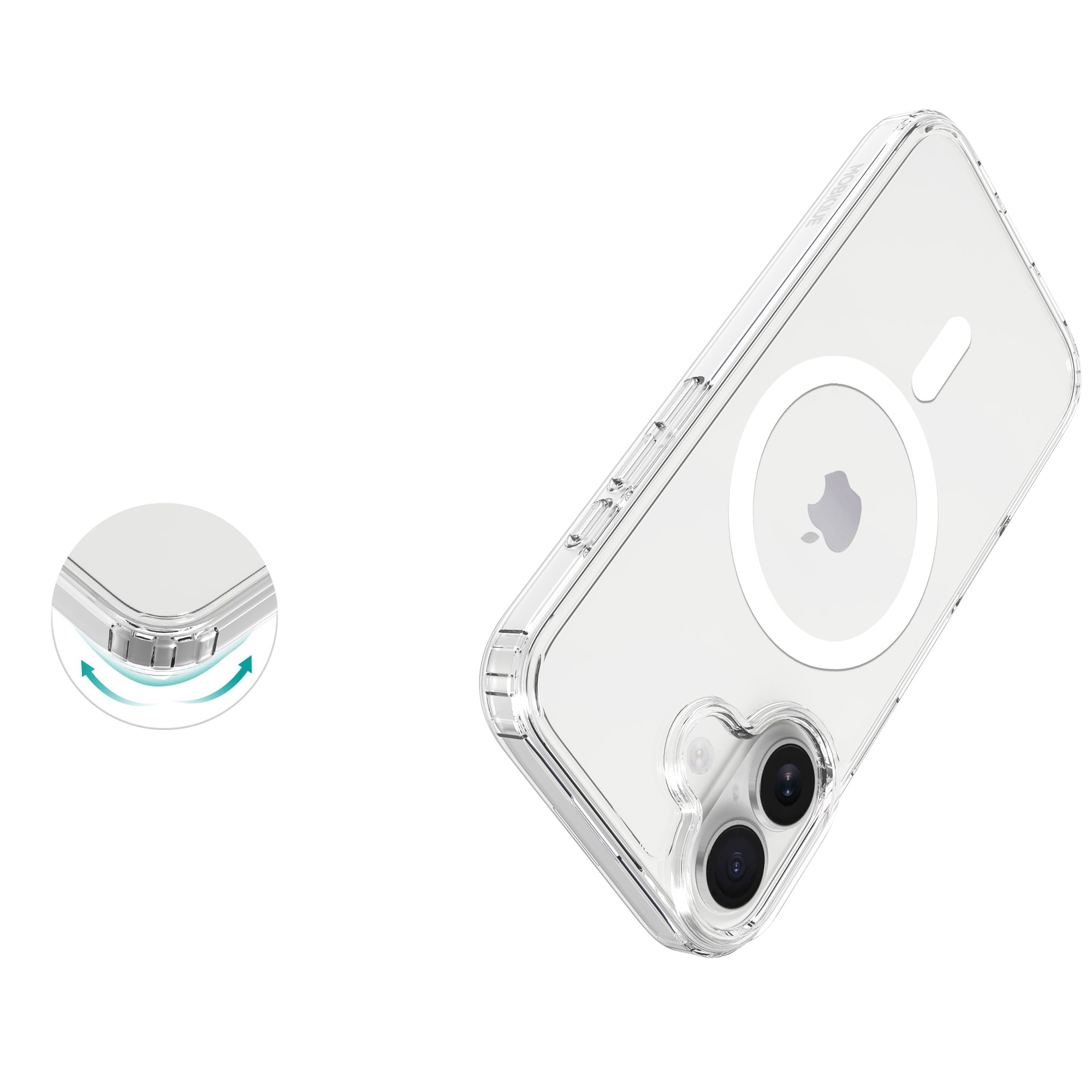 Hybriddeksel MagSafe iPhone 17 Gjennomsiktig