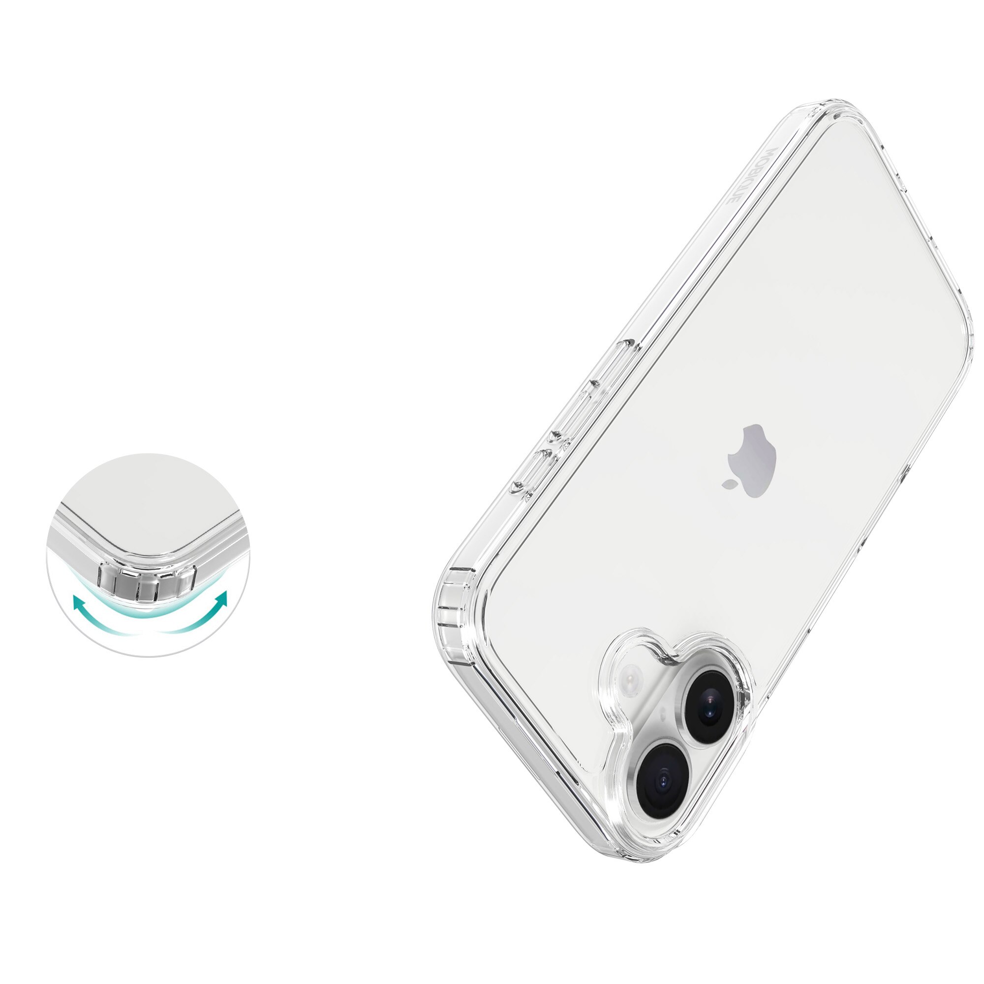 Hybriddeksel iPhone 17 Gjennomsiktig