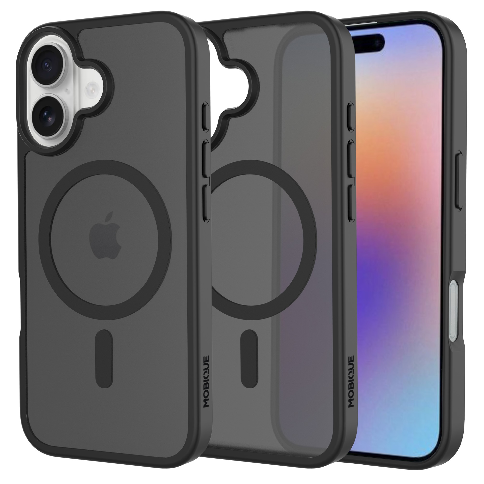 Magnetic Hybrid Deksel iPhone 17 Frosted Black