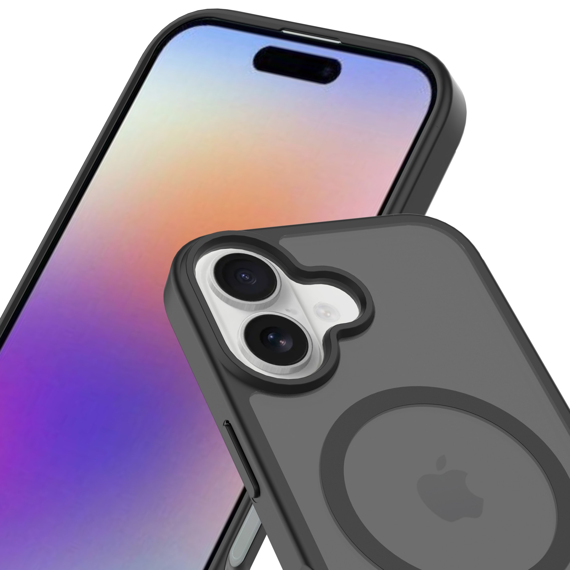 Magnetic Hybrid Deksel iPhone 17 Frosted Black