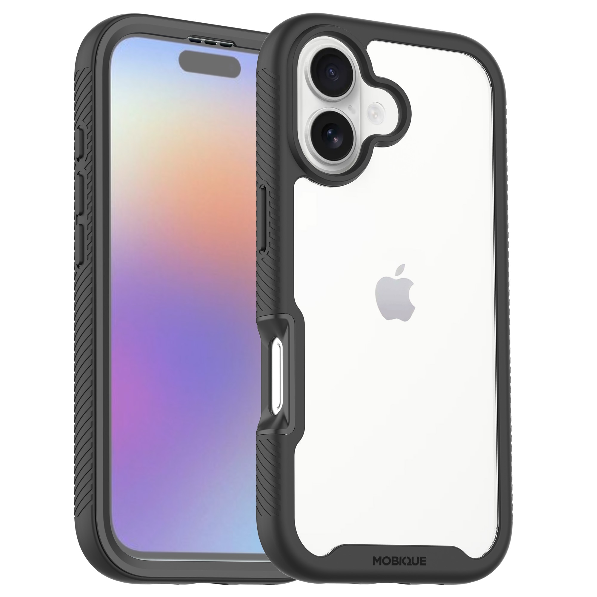Full Protection Case iPhone 17 Svart/gjennomsiktig