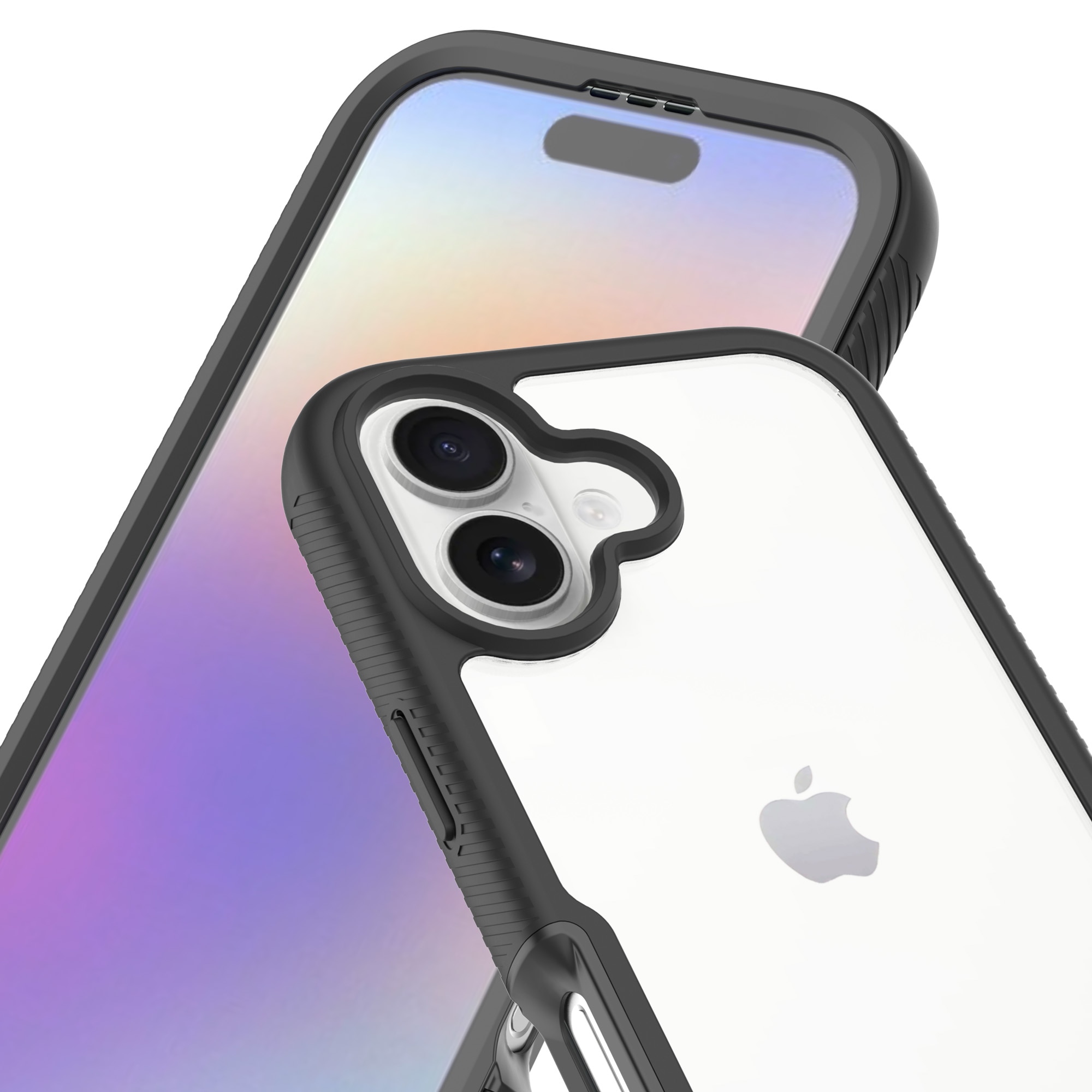 Full Protection Case iPhone 17 Svart/gjennomsiktig